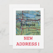 Syracuse Nouveau faire-part d'adresse (Devant / Derrière)