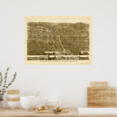 Syracuse, NY Panoramic Map - 1868 Poster (Keuken)