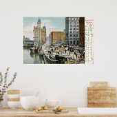 Syracuse, Packet Dock, 1905 Poster (Keuken)