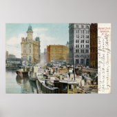Syracuse, Packet Dock, 1905 Poster (Voorkant)