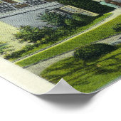 Syracuse U Campus-Uitzicht met Crouse College Poster (Hoek)