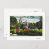 Syracuse U Campus Uitzicht met Lyman Hall Briefkaart (Voorkant / Achterkant)