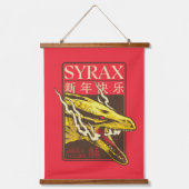 Syrax New Year | 新年快乐 Hangend Wandkleed (Voorkant)