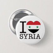 Syria Love v2 Ronde Button 5,7 Cm (Voorkant /achterkant)