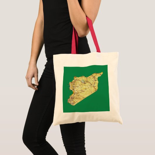 Syria Map Bag Tote Bag (Voorkant (product))