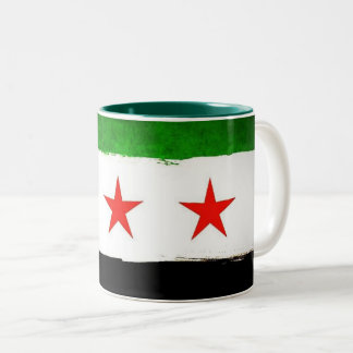 Syrian Flag Ceramic Mug Tweekleurige Koffiemok