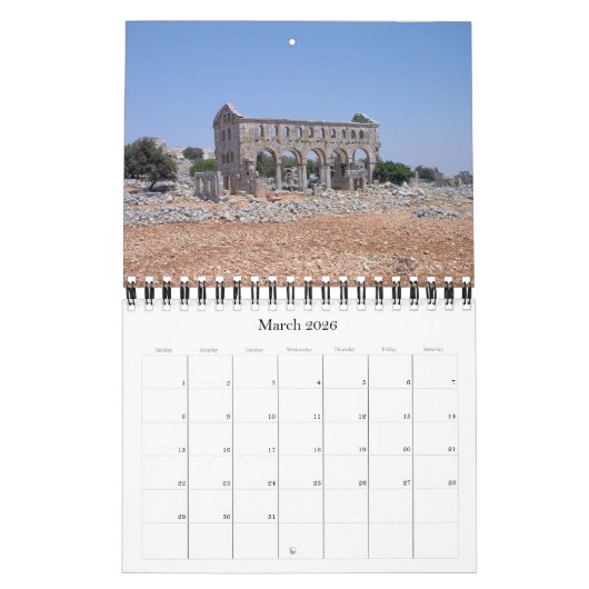 Syrie - Anciennes ruines 2026 Calendrier (Mar 2026)