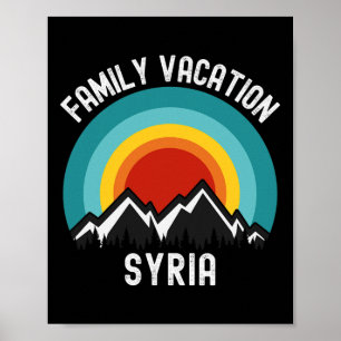Syrië Familie Vakantie Matching Outfit Poster