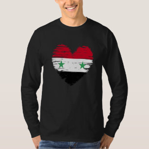 Syrië - Hartslag Syrië vlag Syrië Pride T-shirt