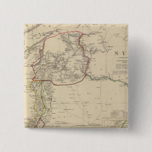 Syrië naar de Sinaï Vierkante Button 5,1 Cm