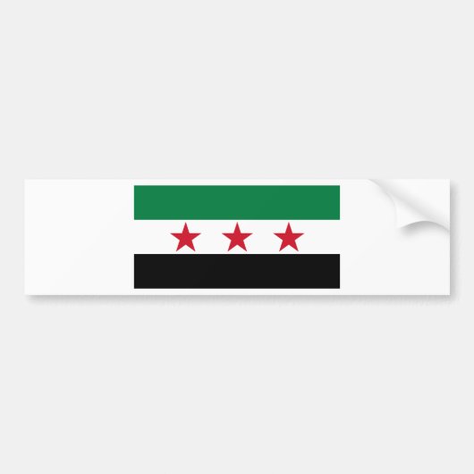 syrië oppositie bumpersticker (Voorkant)