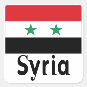 Syrië Vierkante Sticker