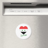 Syrië Vlag Hart Magneet (Insitu (Vaatwasser))