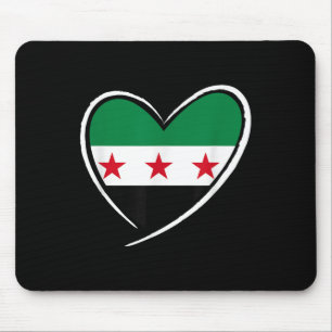 Syrië Vlag Hart Syrische Mannen Vrouwen Kinder Jon Muismat