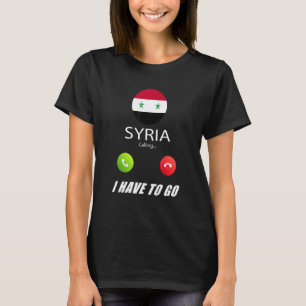 Syrië Vlag Souvenir Syrië Is Aan Het Ropen Is Aan T-shirt
