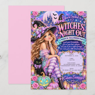 Syringa Heksen Nacht Uit Magisch Halloween Feest Kaart
