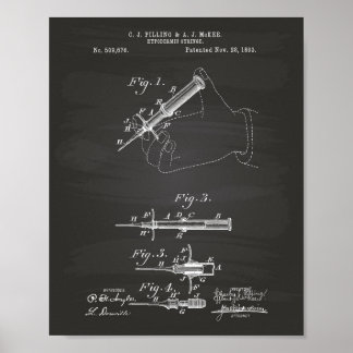 Syringe hypodermique 1893 Tableau de bord de l'art