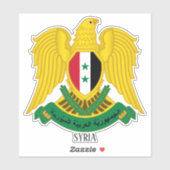 Syrisch nationaal wapenschild sticker (Vel)