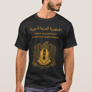 Syrisch paspoort, syrië, syrische vlag, Syrische v T-shirt