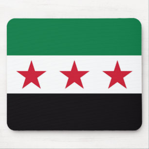 Syrische landenrevolutie nieuwe vlag symbool muismat