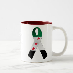 Syrische nationale Mok voor vlaggenbekendheid