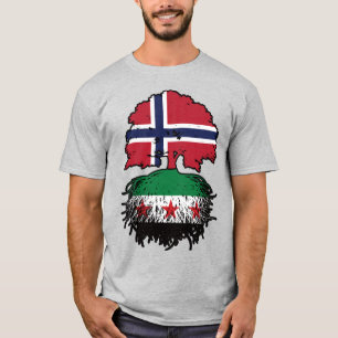 Syrische Noorse wortels en kroonboom T-shirt