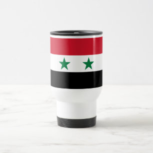 Syrische oude vlag reisbeker