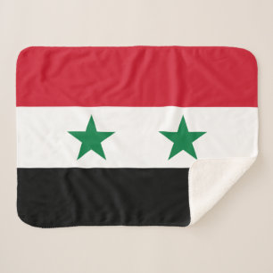 Syrische oude vlag sherpa deken