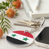 Syrische oude vlag sleutelhanger (Voorkant Rechts)