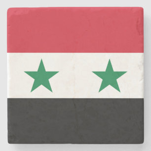 Syrische oude vlag stenen onderzetter