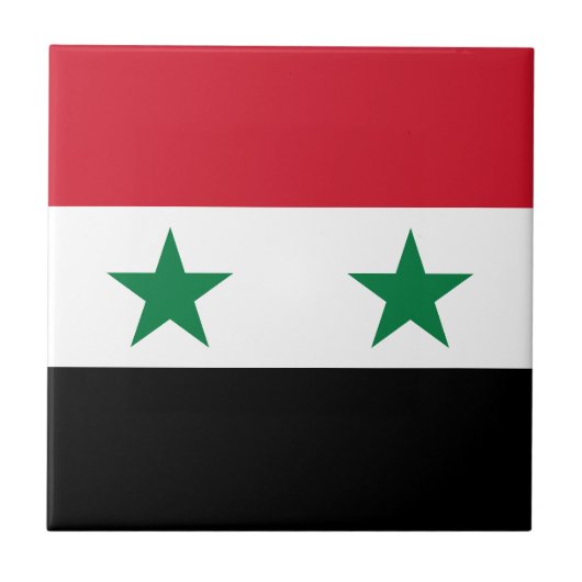 Syrische oude vlag tegeltje (Voorkant)