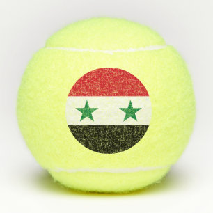 Syrische oude vlag tennisballen