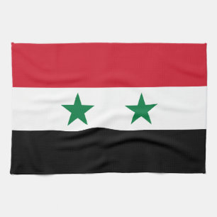 Syrische oude vlag theedoek