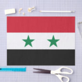 Syrische oude vlag tissuepapier (Craft)