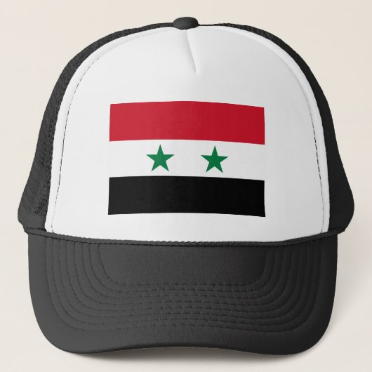 Syrische oude vlag trucker pet (Voorkant)