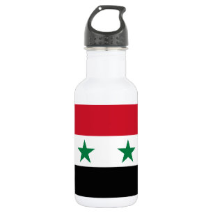 Syrische oude vlag waterfles