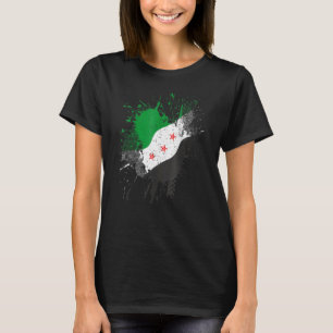 Syrische revolutie Groene Syrische vlag Vrij Zy T-shirt