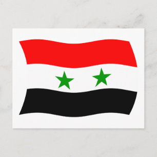 Syrische vlag ansichtkaart briefkaart