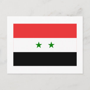 Syrische vlag briefkaart