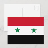 Syrische vlag briefkaart (Voorkant / Achterkant)