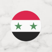 Syrische vlag confetti (Kleine voorkant)
