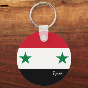 Syrische vlag en Syrische patriotten/sport Sleutelhanger