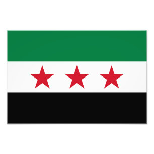 Syrische vlag foto afdruk