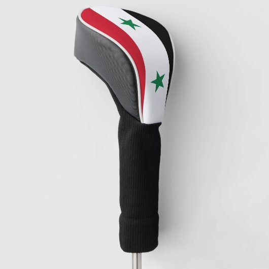 Syrische vlag golfheadcover (Schuin)