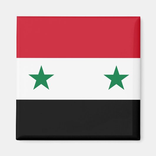Syrische vlag magneet (Voorkant)