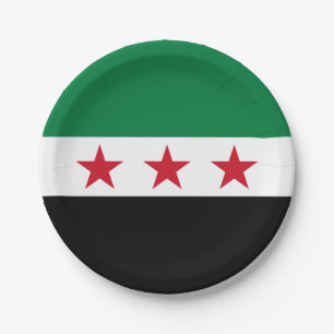 Syrische vlag papieren bordje