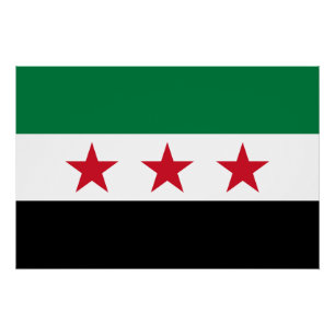 Syrische vlag perfect poster