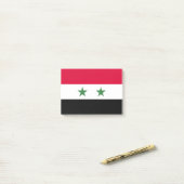 Syrische vlag post-it® notes (Op bureau)