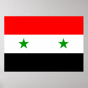 Syrische vlag poster