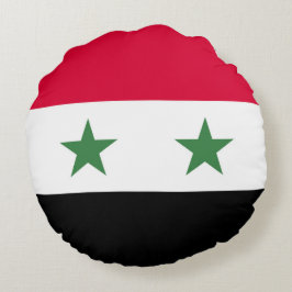 Syrische vlag rond kussen